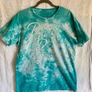 Panic At The Disco Shirt Mens M Teal Blue Tie Dye Band Music Concert Pop Rock